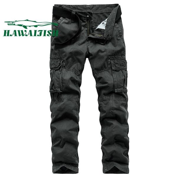 men's pants male cargo fashion multi pockets tactical army outerwear straight trousers long clothing, Black
men's pants male cargo fashion multi pockets tactical army outerwear straight trousers long clothing, Black