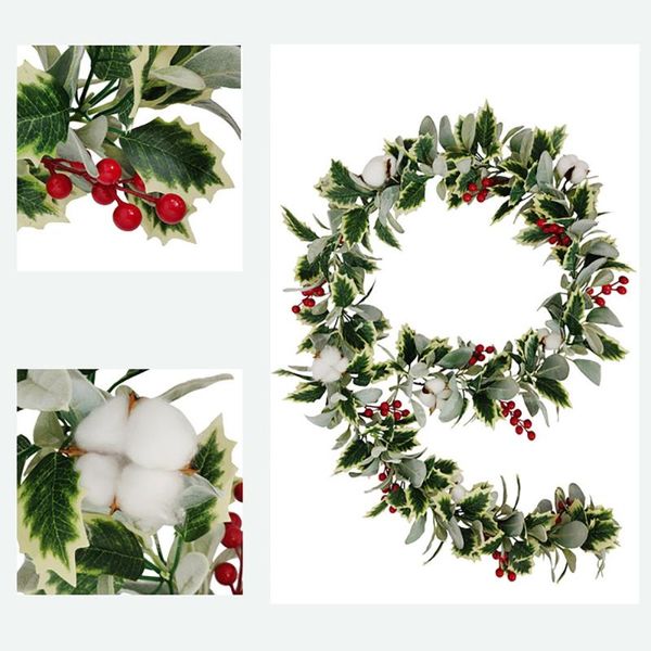 decorative flowers & wreaths 185cm artificial plants cotton pine cones fake eucalyptus vine garland hanging for wedding home christmas party
decorative flowers & wreaths 185cm artificial plants cotton pine cones fake eucalyptus vine garland hanging for wedding home christmas party