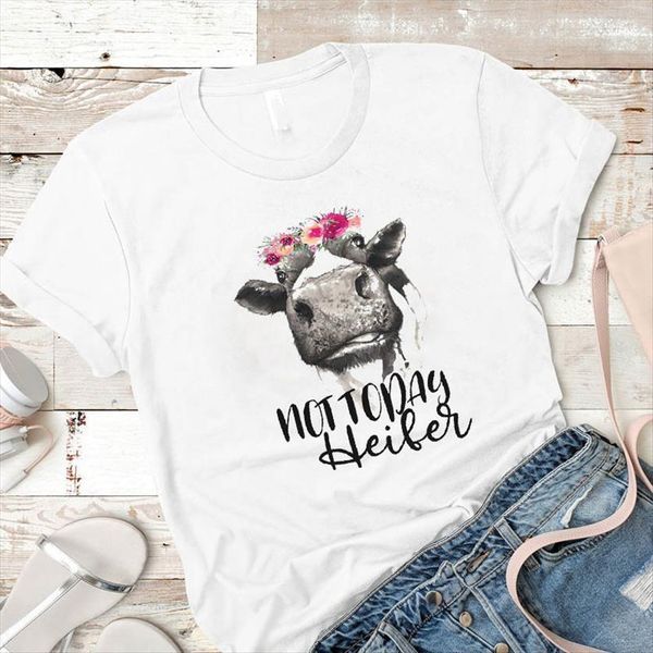 not today cows printed womens t shirt short sleeve loose tee female clothes shirtt, White
not today cows printed womens t shirt short sleeve loose tee female clothes shirtt, White