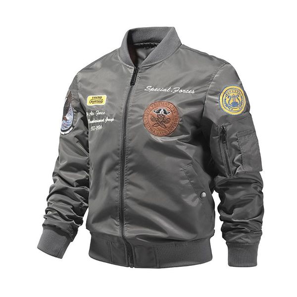 men's jackets japanes streetwear bomber jacket men grey black army flight embroidery pilot 2021 autumn coat windbreakers 4xl, Black;brown
men's jackets japanes streetwear bomber jacket men grey black army flight embroidery pilot 2021 autumn coat windbreakers 4xl, Black;brown
