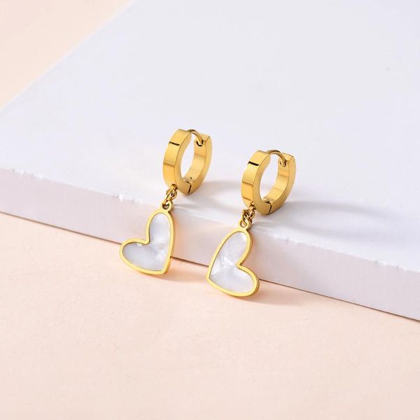 dangle & chandelier love heart gold small hoop earrings for women cute romantic 2021 trendy stainless steel plated fritillary, Silver
dangle & chandelier love heart gold small hoop earrings for women cute romantic 2021 trendy stainless steel plated fritillary, Silver