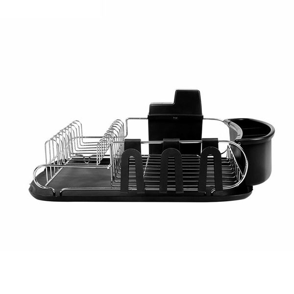 kitchen storage & organization stainless steel anti rust dish drying rack draining bowl with black drain board independent cup
kitchen storage & organization stainless steel anti rust dish drying rack draining bowl with black drain board independent cup