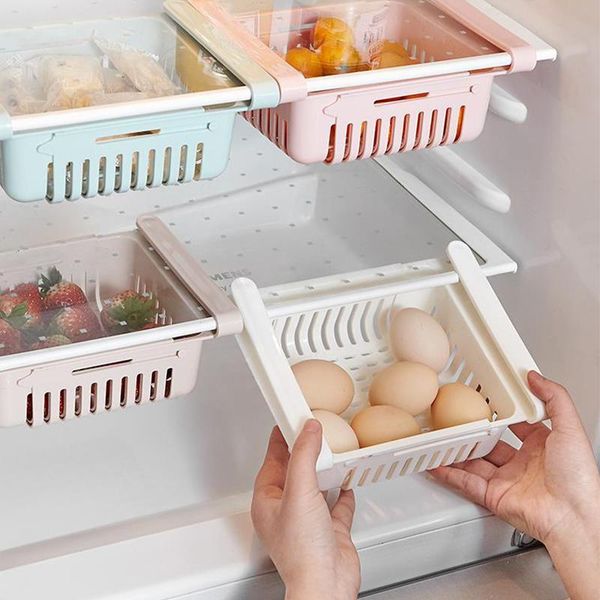 hanging baskets kitchen accessories storage rack shelf 1pc box stretchable organizer for fridge 
hanging baskets kitchen accessories storage rack shelf 1pc box stretchable organizer for fridge