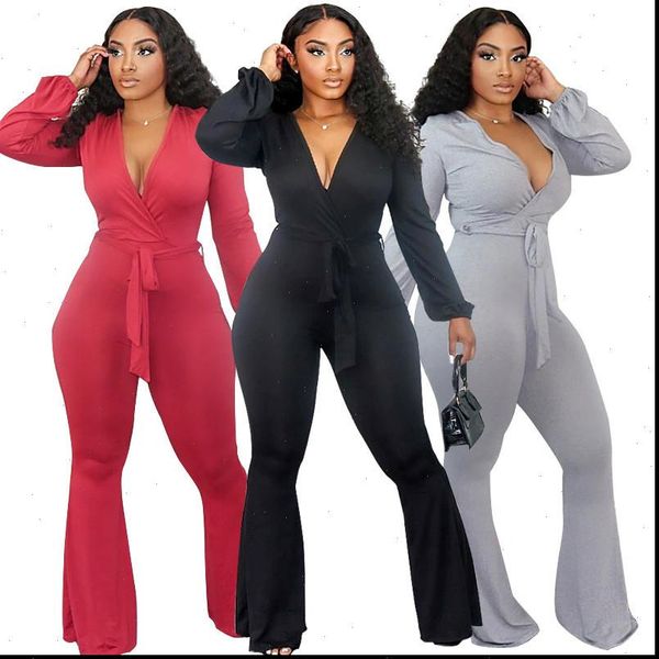 jumpsuits plus size deep v neck long sleeve high waist rompers elegant lace up solid color party wide leg pants 2021, Black;white
jumpsuits plus size deep v neck long sleeve high waist rompers elegant lace up solid color party wide leg pants 2021, Black;white