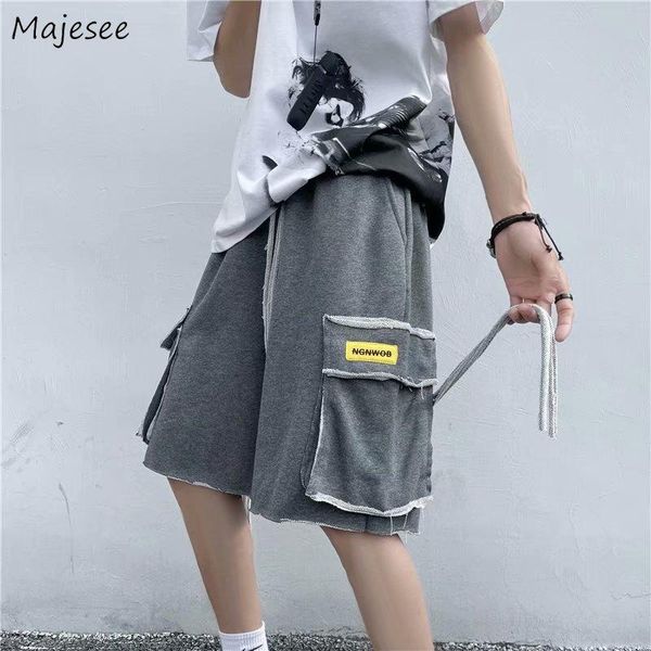 men's shorts summer men cargo fitness wide leg baggy drawstring knee length pantalones handsome chic harajuku retro simple streetwear, White;black
men's shorts summer men cargo fitness wide leg baggy drawstring knee length pantalones handsome chic harajuku retro simple streetwear, White;black