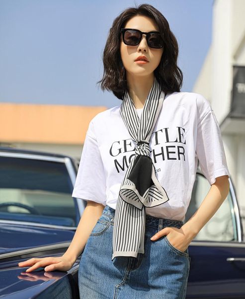 scarves 33*150cm women's long silk scarf french fashion retro mulberry summer ribbon, Blue;gray
scarves 33*150cm women's long silk scarf french fashion retro mulberry summer ribbon, Blue;gray