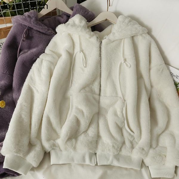 women's jackets joinyouth cotton-padded plush jacket women 2021 autumn winter sweet thick hooded cardigan coat korean drawstring loose, Black;brown
women's jackets joinyouth cotton-padded plush jacket women 2021 autumn winter sweet thick hooded cardigan coat korean drawstring loose, Black;brown