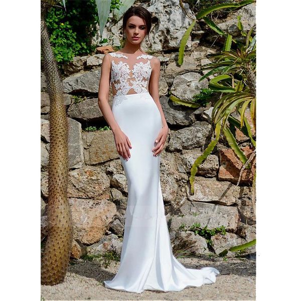 modest 2021 new soft satin bateau neckline mermaid wedding es with lace appliques sheer bridal illusion back q4vm, White
modest 2021 new soft satin bateau neckline mermaid wedding es with lace appliques sheer bridal illusion back q4vm, White