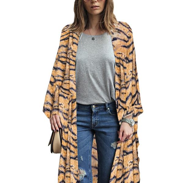 women's blouses & shirts 2021 bb&kk leopard print batwing sleeve cape kimono shirt tunic chiffon cardigan lady fashion fall shawl, White
women's blouses & shirts 2021 bb&kk leopard print batwing sleeve cape kimono shirt tunic chiffon cardigan lady fashion fall shawl, White