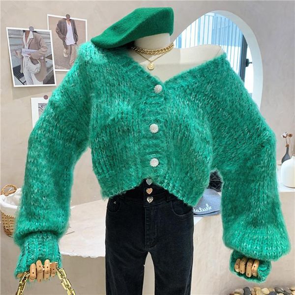 women's knits & tees clothing 2021 autumn winter versatile knit cardigan loose casual single breasted v-neck short sweater coat, White
women's knits & tees clothing 2021 autumn winter versatile knit cardigan loose casual single breasted v-neck short sweater coat, White