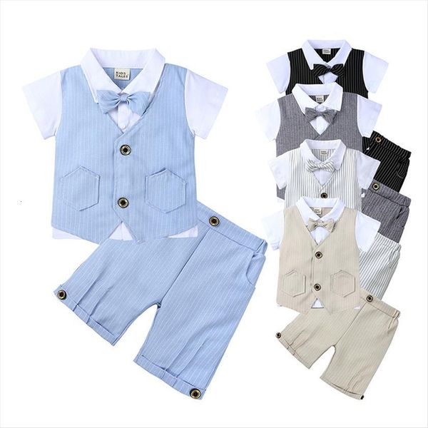 summer children boy gentleman suits short sleeve white shirt with bow tie striped vest shorts 3pcs formal clothes sets
summer children boy gentleman suits short sleeve white shirt with bow tie striped vest shorts 3pcs formal clothes sets