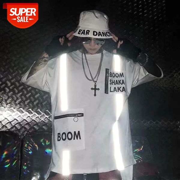 2020 new cotton short-sleeved loose t-shirt korean style student reflective summer hip-hop bf lover suit five-point sleeve shirt #bs4c, White;black
2020 new cotton short-sleeved loose t-shirt korean style student reflective summer hip-hop bf lover suit five-point sleeve shirt #bs4c, White;black
