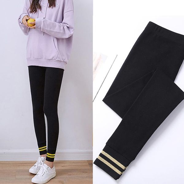women's leggings 2021 cotton soft casual high waist women seamless go out pants slim elasticity, Black 
women's leggings 2021 cotton soft casual high waist women seamless go out pants slim elasticity, Black