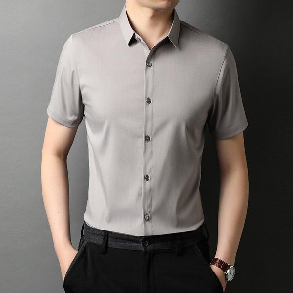 men's casual shirts short sleeve shirt summer thin solid color leisure slim light business youth lapel with silk, White;black
men's casual shirts short sleeve shirt summer thin solid color leisure slim light business youth lapel with silk, White;black