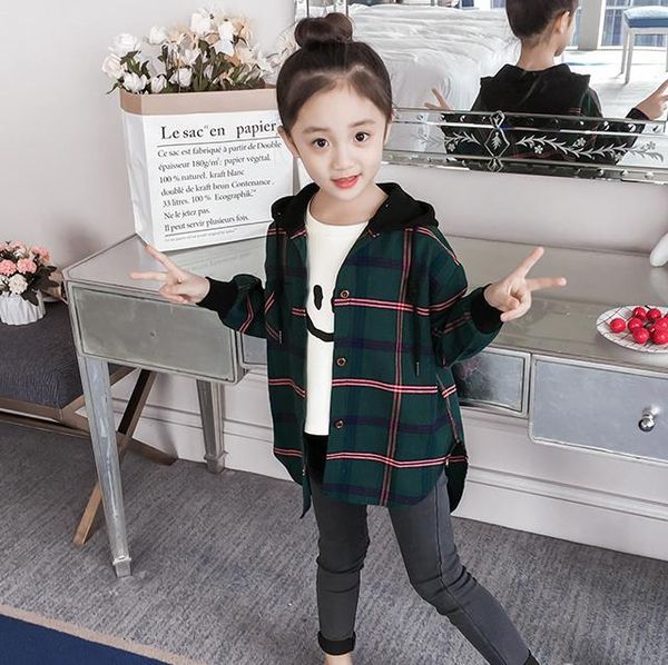 shirts spring autumn girls shirt korean version long-sleeved hooded children's classic style top, White;black
shirts spring autumn girls shirt korean version long-sleeved hooded children's classic style top, White;black