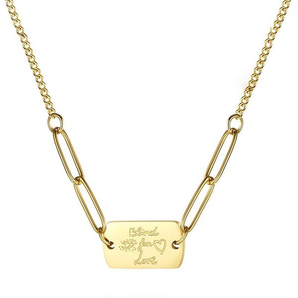 pendant necklaces fashion stainless steel square engraved eye love heart choker for women gold link chain clavicle, Silver
pendant necklaces fashion stainless steel square engraved eye love heart choker for women gold link chain clavicle, Silver