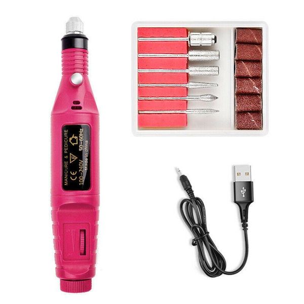 nail drill & accessories electric machine kit usb charging 6pcs bits for manicure pedicure tools remove polish sets pen
nail drill & accessories electric machine kit usb charging 6pcs bits for manicure pedicure tools remove polish sets pen
