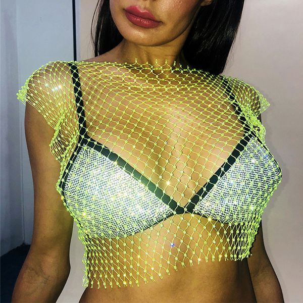 rhinstone fishnet women grid small vest hollow nightclub stage wear accessories music festival clothing vdb2756, Black;red
rhinstone fishnet women grid small vest hollow nightclub stage wear accessories music festival clothing vdb2756, Black;red