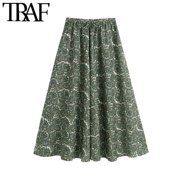 skirts traf women chic fashion with drawstring paisley print midi skirt vintage high elastic waist female mujer, Black
skirts traf women chic fashion with drawstring paisley print midi skirt vintage high elastic waist female mujer, Black