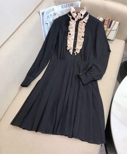 casual dresses 12579 fashion women 2021 spring dress european design party style, Black;gray
casual dresses 12579 fashion women 2021 spring dress european design party style, Black;gray