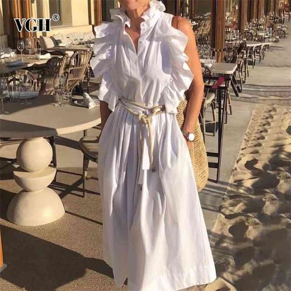 elegant white dress for women stand collar sleeveless high waist patchwork maxi dresses female summer fashion 210531, Black;gray
elegant white dress for women stand collar sleeveless high waist patchwork maxi dresses female summer fashion 210531, Black;gray