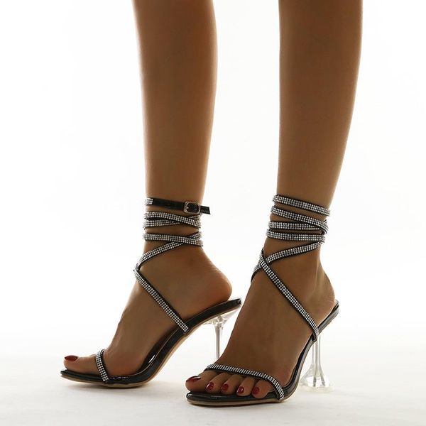 european summer fashion flowing women shoes rhinestone high heeled sandals size 35-42, Black
european summer fashion flowing women shoes rhinestone high heeled sandals size 35-42, Black