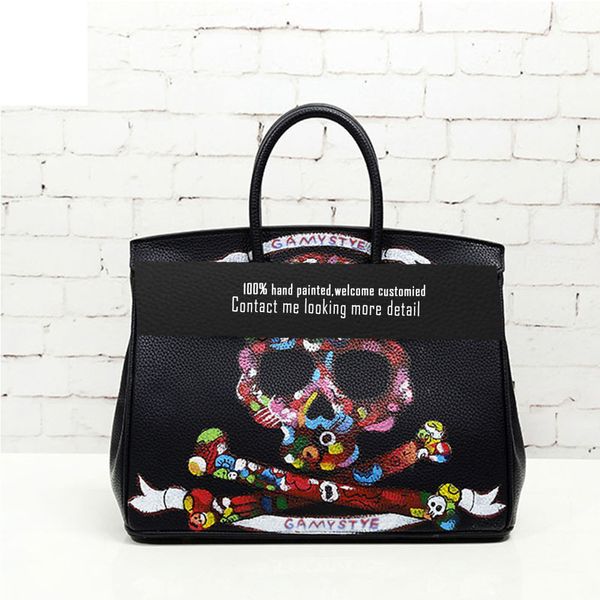 gamystye cowhide togo leather fashion rock multicolor skull handbags handle bags women messenger bag 100% genuine leather, Black;red
gamystye cowhide togo leather fashion rock multicolor skull handbags handle bags women messenger bag 100% genuine leather, Black;red