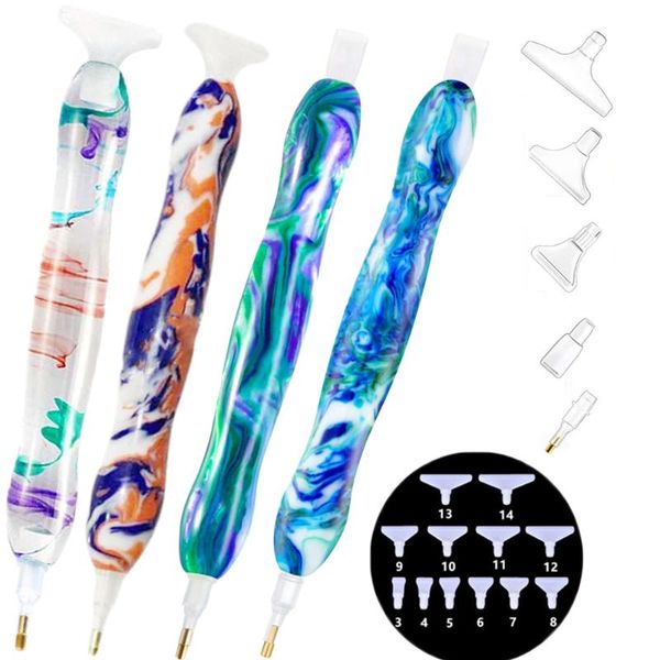 diamond painting handmade crystal resin pen 5d tool point drill with 18 pieces nib set embroidery accessories
diamond painting handmade crystal resin pen 5d tool point drill with 18 pieces nib set embroidery accessories