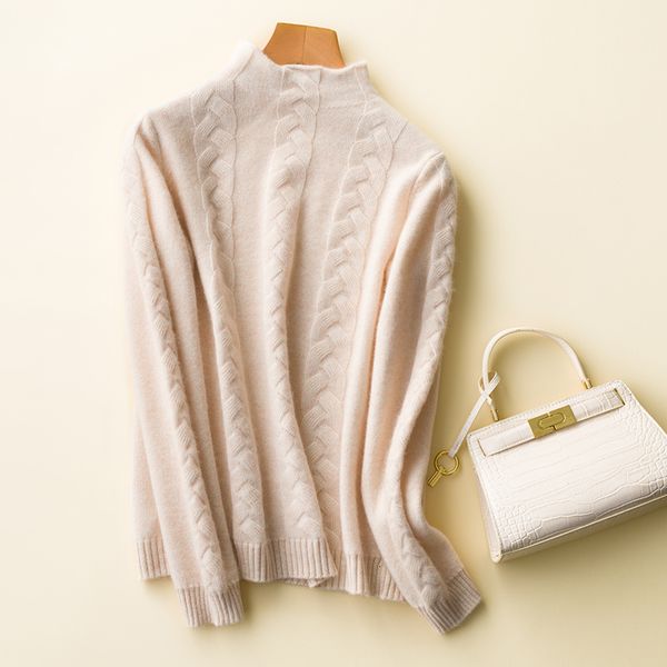 2021 new women autumn winter female o-neck knitting jumper long sleeve thickening women's warm sweater 100% cashmere t6xf, White;black
2021 new women autumn winter female o-neck knitting jumper long sleeve thickening women's warm sweater 100% cashmere t6xf, White;black