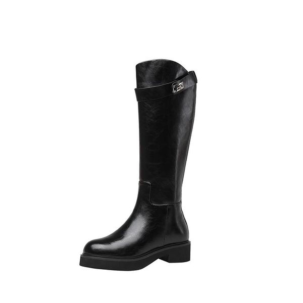 boots mkkhou fashion knee-high women 2021 winter leather round head thick-soled wool-lined thigh-high, Black
boots mkkhou fashion knee-high women 2021 winter leather round head thick-soled wool-lined thigh-high, Black
