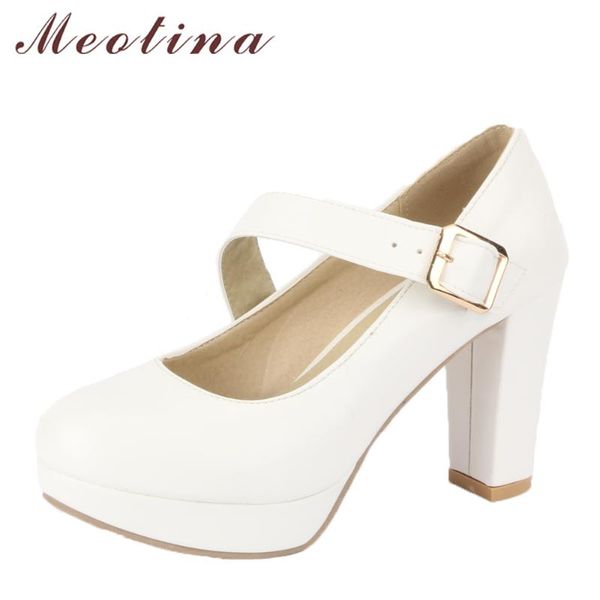 dress shoes meotina women high heels platform thick mary jane female pumps white wedding bridals 2021 big size 33-43, Black
dress shoes meotina women high heels platform thick mary jane female pumps white wedding bridals 2021 big size 33-43, Black
