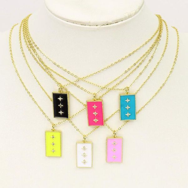 pendant necklaces 10 pcs mix color enamel rectangle necklace geometric fashion jewelry chain 51972, Silver
pendant necklaces 10 pcs mix color enamel rectangle necklace geometric fashion jewelry chain 51972, Silver