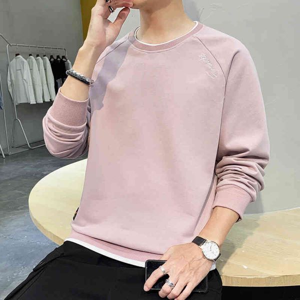 new autumn men's cotton fashion trend leisure long sve t-shirt handsome sweater student bottomed shirt, Black
new autumn men's cotton fashion trend leisure long sve t-shirt handsome sweater student bottomed shirt, Black
