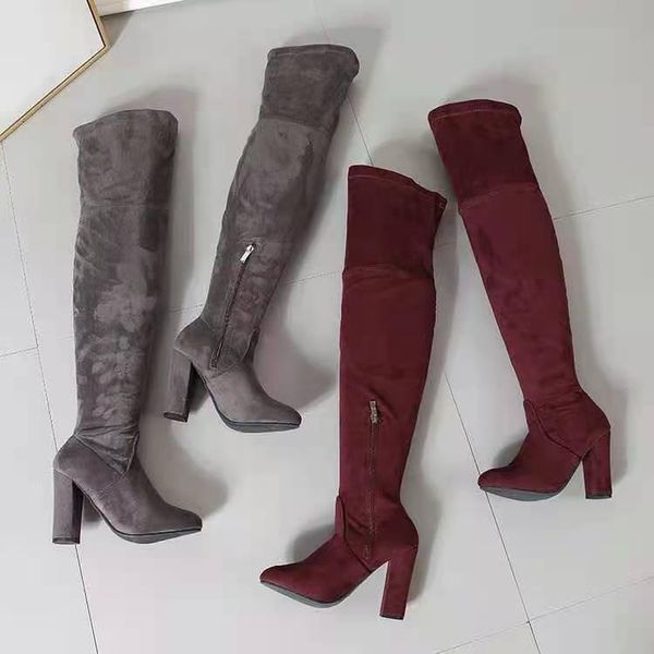 boots women's rubber zipper autumn shoes thigh high heels round toe boots-women winter footwear rain stiletto ov, Black
boots women's rubber zipper autumn shoes thigh high heels round toe boots-women winter footwear rain stiletto ov, Black