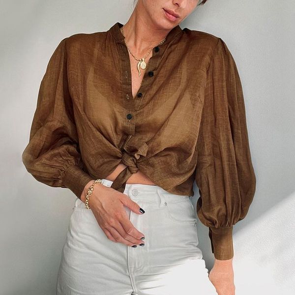 women's blouses & shirts lantern long sleeve shirt pure cotton single breasted solid women ladies summer autumn casual female top, White
women's blouses & shirts lantern long sleeve shirt pure cotton single breasted solid women ladies summer autumn casual female top, White