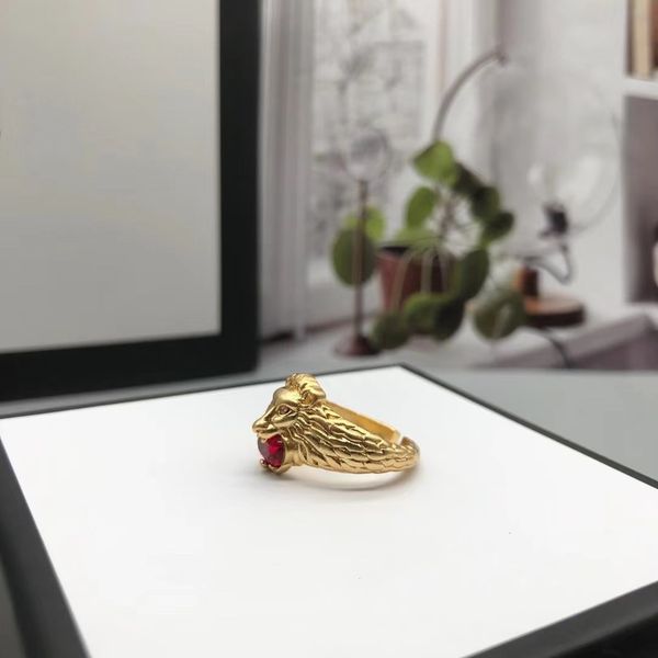 original brand designer vintage lion head zircon opening rings temperament ladies men fashion jewelry party gifts, Silver
original brand designer vintage lion head zircon opening rings temperament ladies men fashion jewelry party gifts, Silver