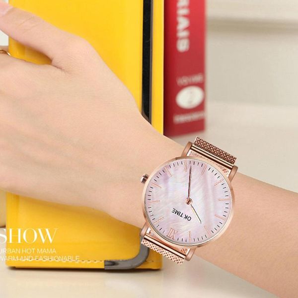 wristwatches oktime fashion men watch stainless steel buckle ultra thin men's women clock casual quartz watches zegarek, Slivery;brown
wristwatches oktime fashion men watch stainless steel buckle ultra thin men's women clock casual quartz watches zegarek, Slivery;brown