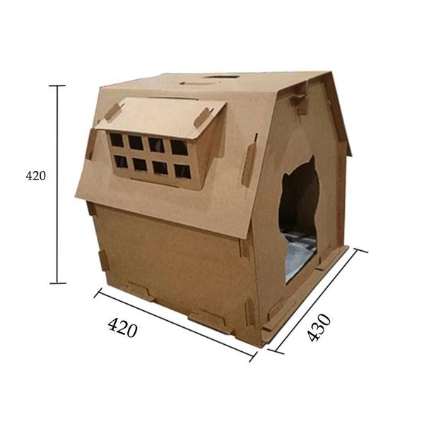 techome creative cat bed multifunction scratching board cat cardboard house diy assembled corrugated paper playground
techome creative cat bed multifunction scratching board cat cardboard house diy assembled corrugated paper playground
