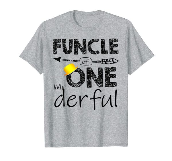 1st birthday boy tee funcle of mr onederful outfit t-shirt, White;black
1st birthday boy tee funcle of mr onederful outfit t-shirt, White;black