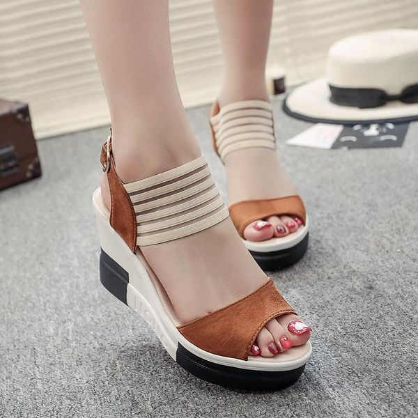 sandals 2021 summer fashion wedge fish mouth women's shoes korean high heel polyurethane platform, Black
sandals 2021 summer fashion wedge fish mouth women's shoes korean high heel polyurethane platform, Black