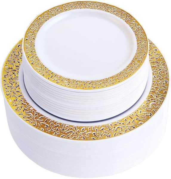gold disposable plastic plates -lace design wedding party plastic plates include 20 dinner 10.25inch,20 7.5in
gold disposable plastic plates -lace design wedding party plastic plates include 20 dinner 10.25inch,20 7.5in