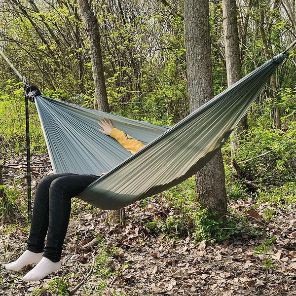 lighten up camping hammock parachute backpacking ultralight outdoor tree-straps travel portable
lighten up camping hammock parachute backpacking ultralight outdoor tree-straps travel portable
