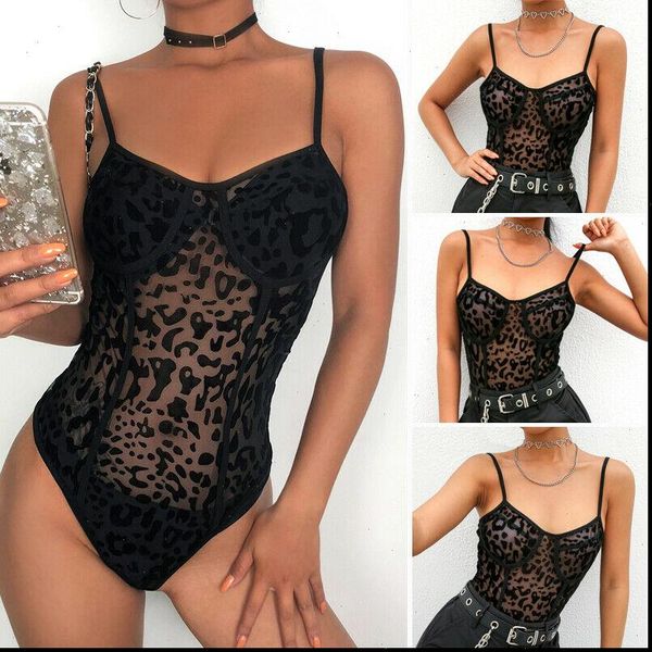 women lace leopard print see through mesh strappy bodysuit stretch playsuit party drop shipping good quality, Black;white
women lace leopard print see through mesh strappy bodysuit stretch playsuit party drop shipping good quality, Black;white
