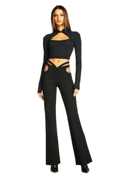 women's two piece pants women clothing set 2021 long sleeve black beading bodycon pieces knitted party celebrity bandage boot cut, White
women's two piece pants women clothing set 2021 long sleeve black beading bodycon pieces knitted party celebrity bandage boot cut, White