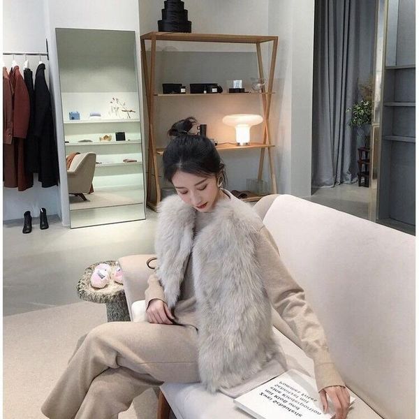 women's fur & faux vests 2021 winter coat patchwork sleeveless jacket female warm vest fashion casual artificial y26, Black
women's fur & faux vests 2021 winter coat patchwork sleeveless jacket female warm vest fashion casual artificial y26, Black