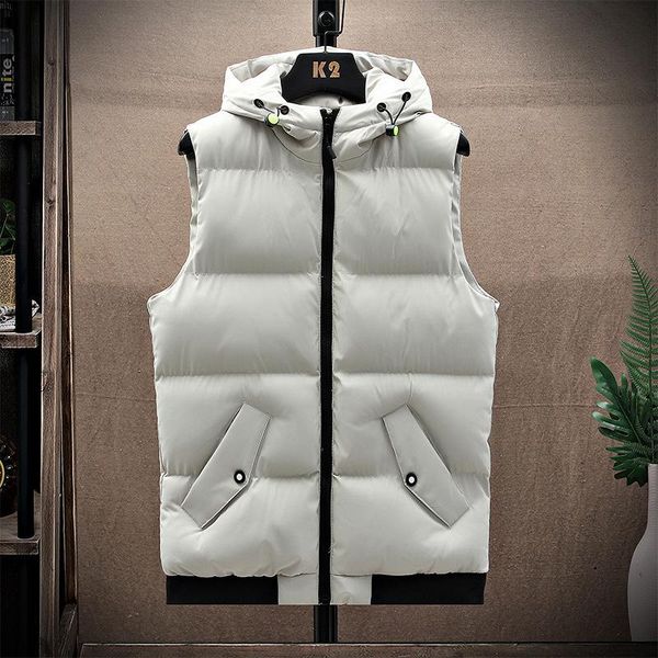 men's vests 2021 casual cotton vest youth autumn and winter sports warm, Black;white
men's vests 2021 casual cotton vest youth autumn and winter sports warm, Black;white
