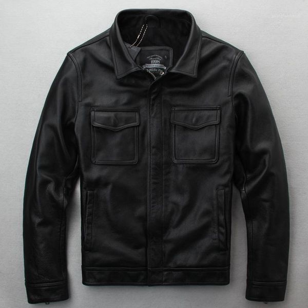 men's leather & faux design man black real clothing slim jacket cow plus size 5xl coats
men's leather & faux design man black real clothing slim jacket cow plus size 5xl coats