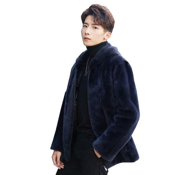 men's fur & faux blue mink leather jacket mens warm coat men loose jackets clothes winter autumn thicken fashion hooded, Black
men's fur & faux blue mink leather jacket mens warm coat men loose jackets clothes winter autumn thicken fashion hooded, Black
