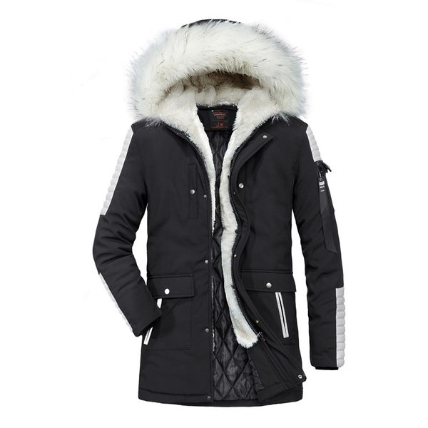Hot Winter Coat Cotton for New Long Casual Men's Coating with Hood Camuflage Parkes Masculine Blunt Outerwear Hdh9, Black
Hot Winter Coat Cotton for New Long Casual Men's Coating with Hood Camuflage Parkes Masculine Blunt Outerwear Hdh9, Black