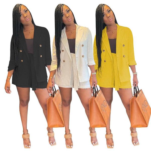 women's tracksuits s-2xl 2 piece set women work wear fashion lapel cardigan and short pants casual suit office uniform wholesale drop, Gray
women's tracksuits s-2xl 2 piece set women work wear fashion lapel cardigan and short pants casual suit office uniform wholesale drop, Gray